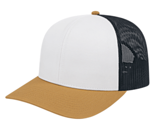 Color blocking mesh cap