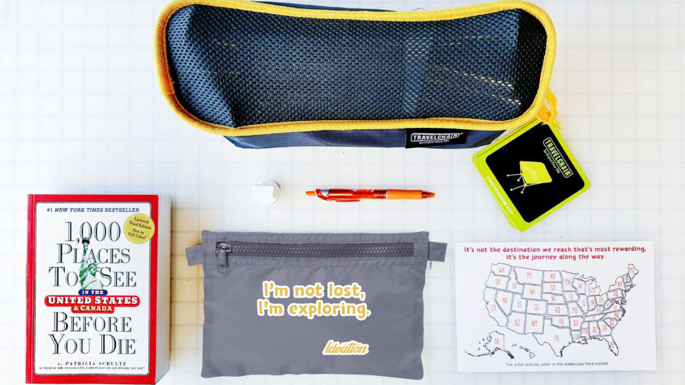 On the Road Again: Ideation’s Journey-Inspired Box of Branded Merchandise